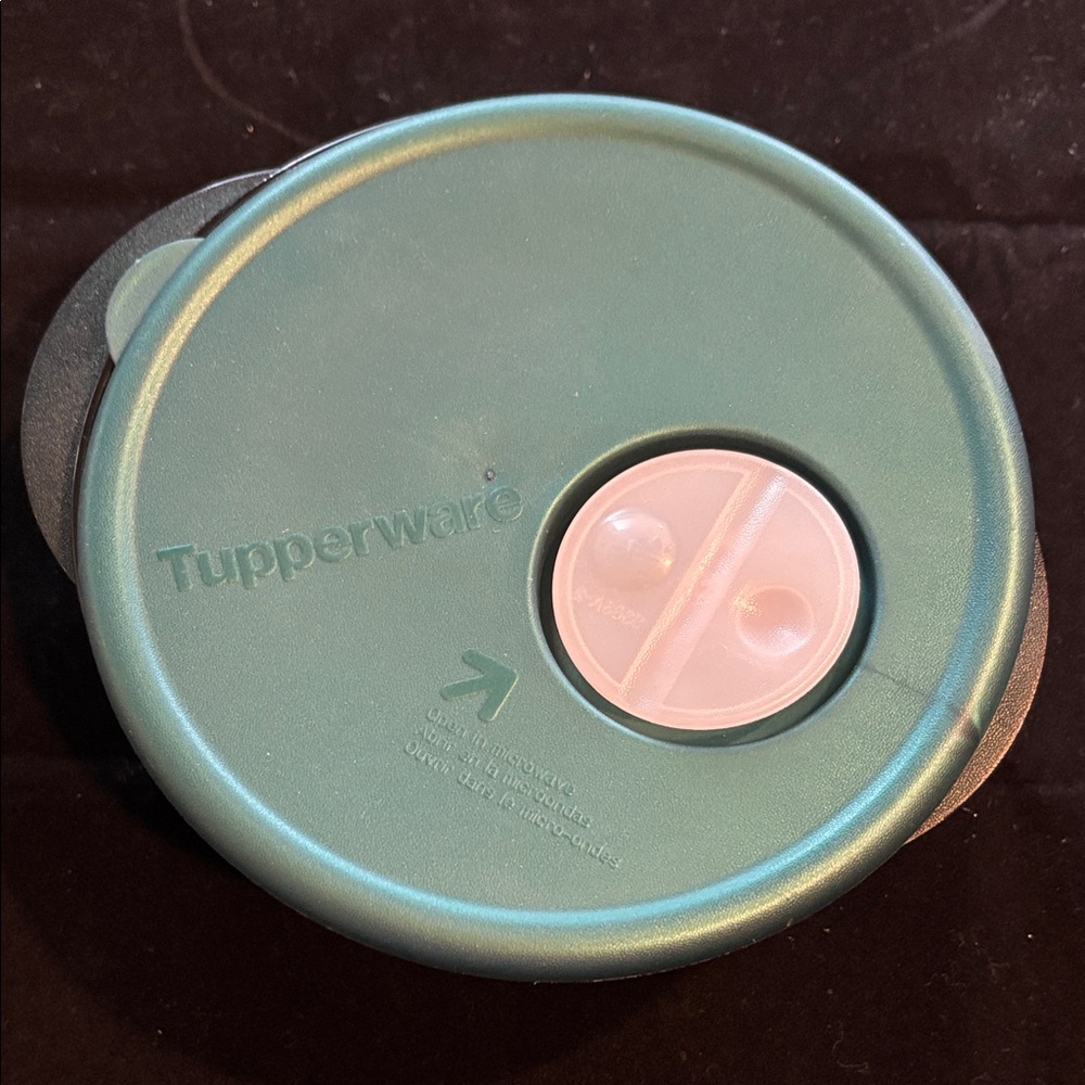 Tupperware dark Green Round Container